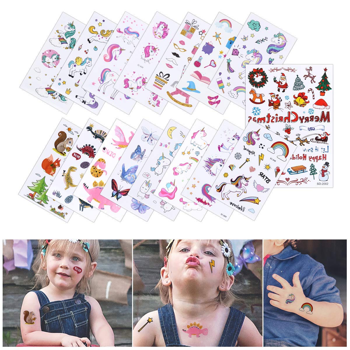 50% auf Kinder Temporäres Tattoo Set Geschenk 