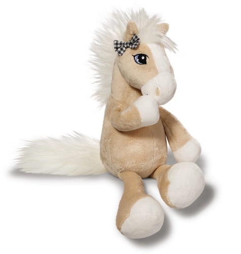 Nici 37841 - Soulmates Pferd Diamond mit Schleife Schlenker, 50 cm, beige für 18,27€