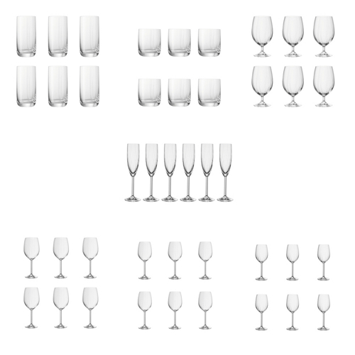 6er Set - LEONARDO Gläser - 7 verschiedene Ausführungen für 14,90€