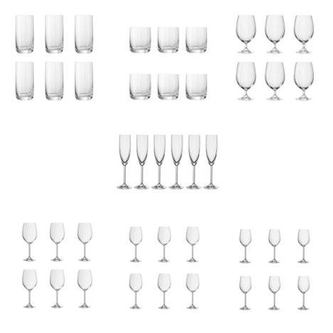 6er Set - LEONARDO Gläser - 7 verschiedene Ausführungen für 14,90€