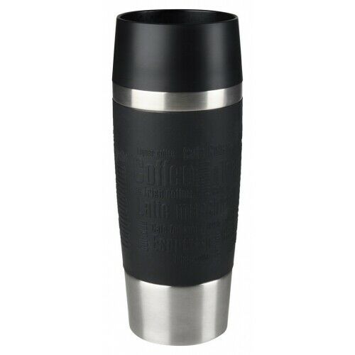 EMSA ISOLIERBECHER 0,36L EDELSTAHL/SCHWARZ THERMOBECHER