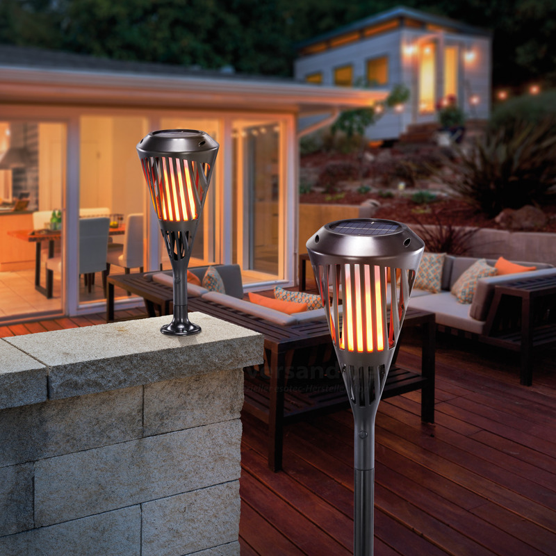 Aktion: Esotec Solar-Fackel Rhodos mit Flammeneffekt 2er Set (102485) für nur 29,90€ statt 36,85€