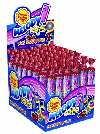PEISFEHLER! Chupa Chups Melody Pop Lutscher 48er Display für nur 0,59 EUR + 4,90 EUR Versand (720 g)