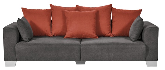 Smart Big Sofa Tonja für 191€ - 2,5-Sitzer, inkl. 7 Rücken- und Zierkissen