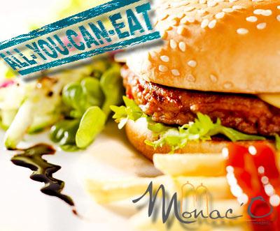 [LOKAL MÜNCHEN] Burger-all-you-can-eat-Buffet im Monac'O in Schwabing für zwei Personen für 16,90€
