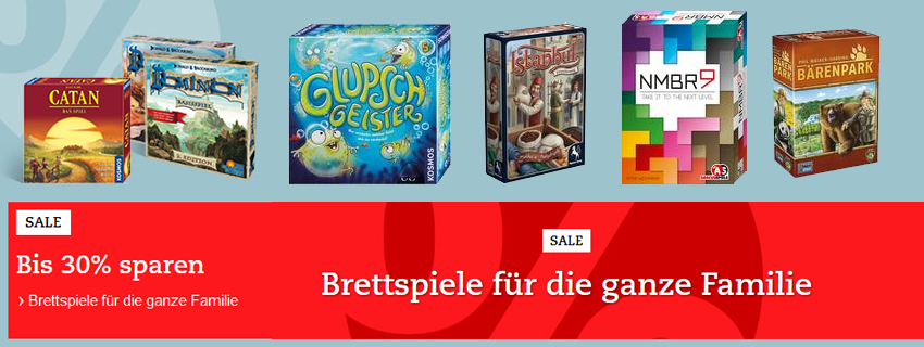 Bis zu 30% Rabatt auf Brettspiele bei Thalia - zusätzlich 20% Extra-Rabatt für Neukunden