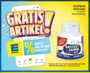 Diska (regional): Gratis Gut und Günstig Kaffeesahne