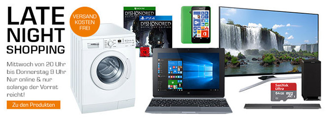 Saturn Late Night Shopping in der Übersicht - z.B. Dishonored (Definitive Edition) - für PlayStation 4 oder für Xbox One für jeweils 15€