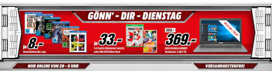 Gönn Dir Dienstag bei Media Markt - z.B. Alienware Aurora R6 Gaming-Desktop für 1299€