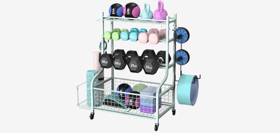 Mythinglogic Hantelständer für 60€ - mit Rädern, einstellbar