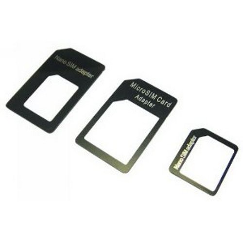 SIM-Kartenadapter '''3-in-1''' für die Formate Nano-SIM, Micro-SIM und SIM-Format