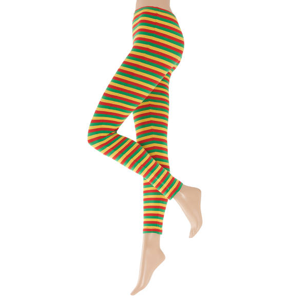 APOLLO Leggings, Baumwoll-Mix, Streifen, Gr. S/M