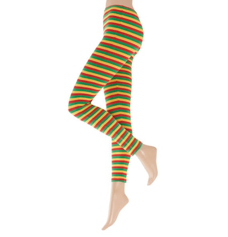 APOLLO Leggings, Baumwoll-Mix, Streifen, Gr. S/M