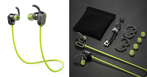 Anker SoundBuds Bluetooth Sport-Kopfhörer für 14€ - 8h Akku, Mikrofon für iPhone & Android, spritzwasserfest *vorbei*