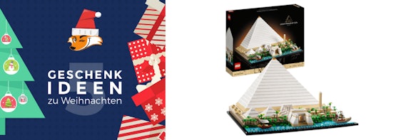 Geschenkidee für Ägyptenfans: Lego Architecture Cheops-Pyramide für 80€ - mit 1.476 Teilen, empfohlen ab 18 Jahren