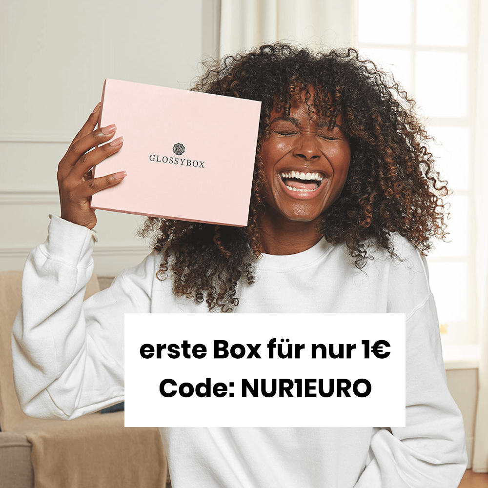 1 Glossybox für 1€! – Wert des Boxinhalts min. 65€, individuelle Beauty-Produkte