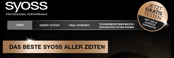 Kostenloses Syoss Shampoo durch Geld-zurück-Aktion! *UPDATE3*