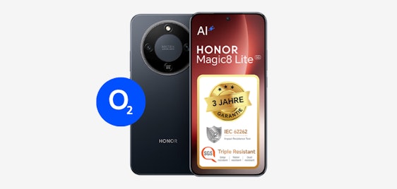 Honor Launch ⏱️ Magic8 Lite im 40GB o2-Tarif nur 15€/Monat