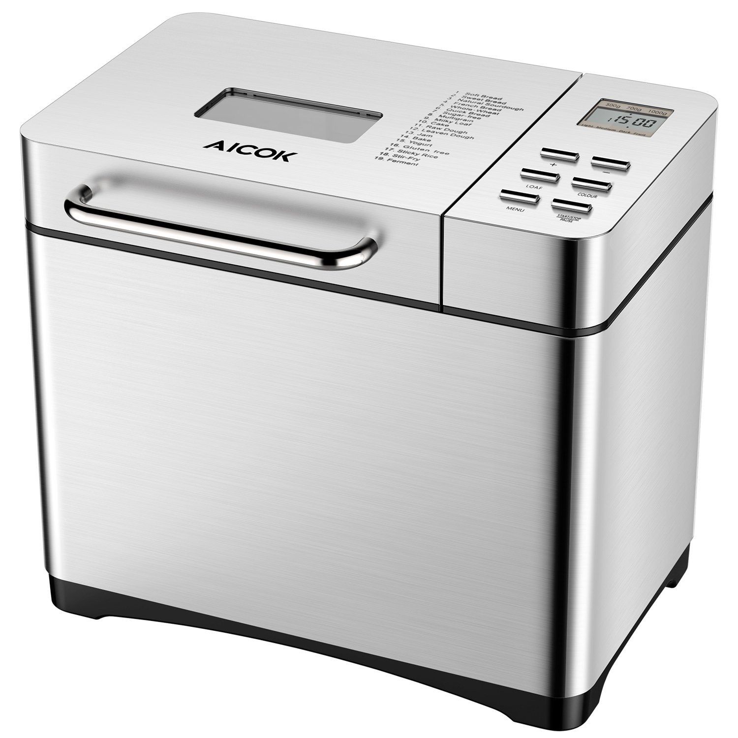 Aicok Brotbackautomat mit 19 Programmen für nur 75,99€ anstatt 89,99€