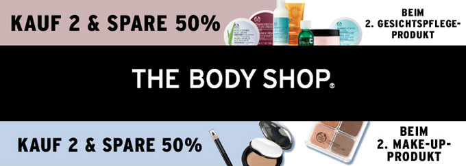 Gesichtspflege- und Make-up-Produkte mit Rabatt bei The Body Shop