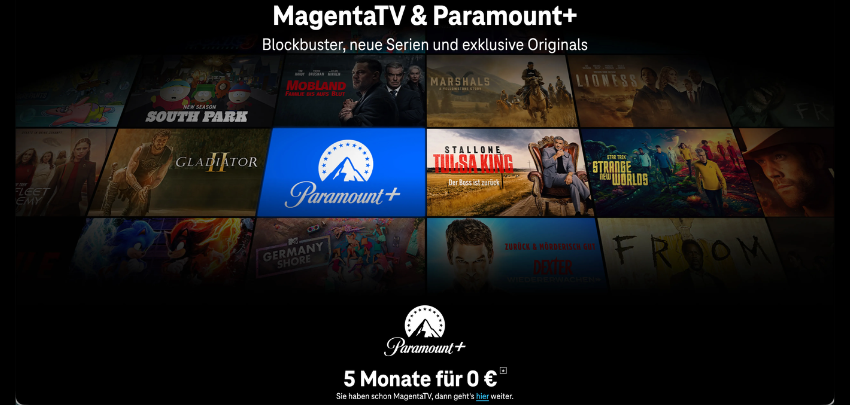 📺 Kombi-Kracher: 5 Monate Paramount+ GRATIS über MagentaTV sichern!