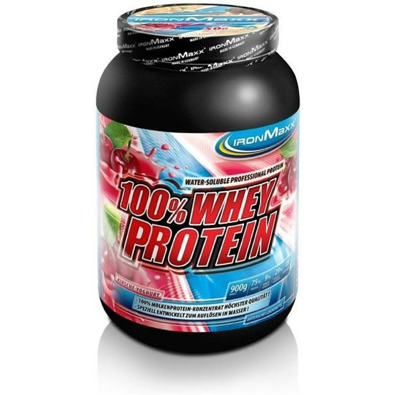 IronMaxx 100% Whey Protein Himbeere 900g 27% reduziert