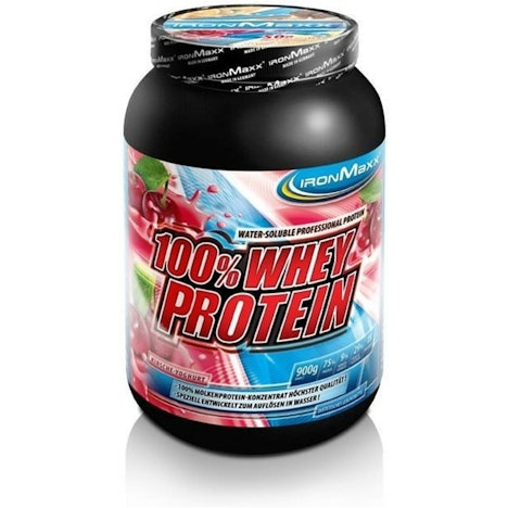 IronMaxx 100% Whey Protein Himbeere 900g 27% reduziert