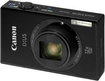 Canon IXUS 510 HS (10,1 Mpx, 12-fach opt. Zoom, WiFi, Full-HD) schwarz für 94€ *UPDATE2*