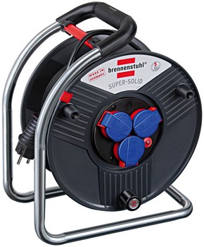 Brennenstuhl Super-Solid IP 44 für 55€ - Gewerbe-/Baustellen-Kabeltrommel mit 40m