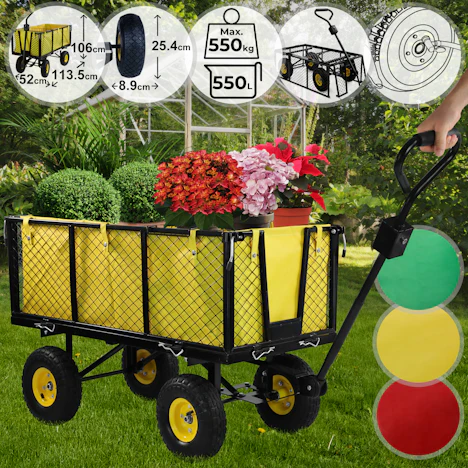 Bollerwagen bis 550kg belastbar für 54,99 EUR inkl. Lieferung