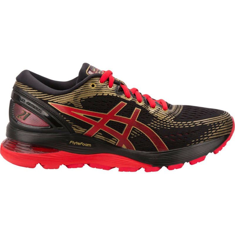 Aktion: Asics Gel-Nimbus 21 Women (1012A235) black/classic red für nur 42,10€ statt 88,50€
