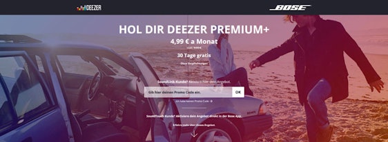 Deezer Premium+ für 4,99€ pro Monat – 12 Monate Laufzeit