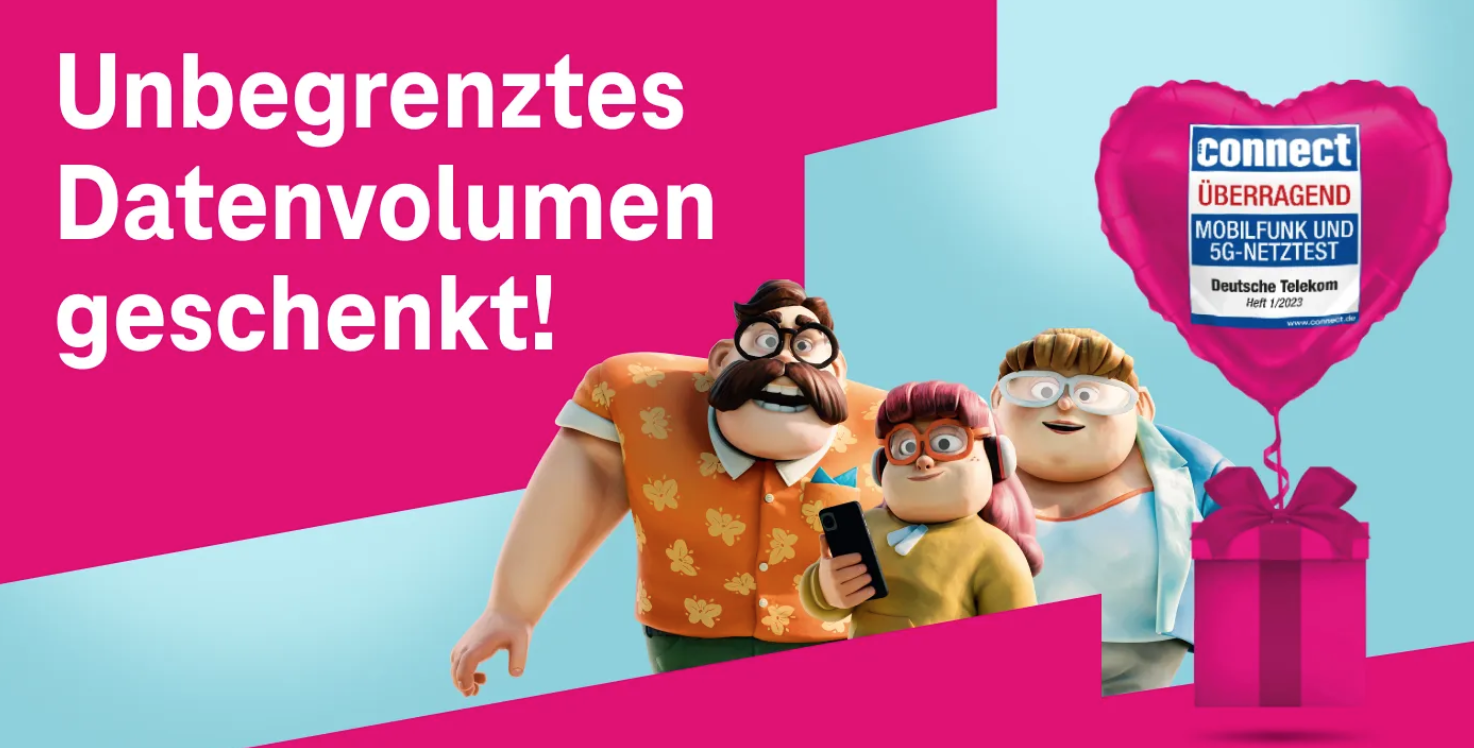Datengeschenk bei der Telekom! - Unbegrenztes Datenvolumen für den gesamten März