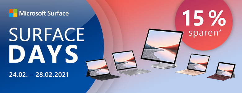 Top! Microsoft Surface Days bei notebooksbilliger mit 15% Rabatt » Die 8 besten Angebote 💻