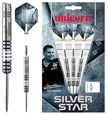 Aktion: Unicorn Darts Silver Star Gary Anderson 80% Tungsten Steeltip 21g 25% günstiger