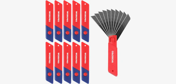 Mega Vorrat! 🔪 100x WORKPRO Cuttermesser Klingen 18mm für 12€ ✂️