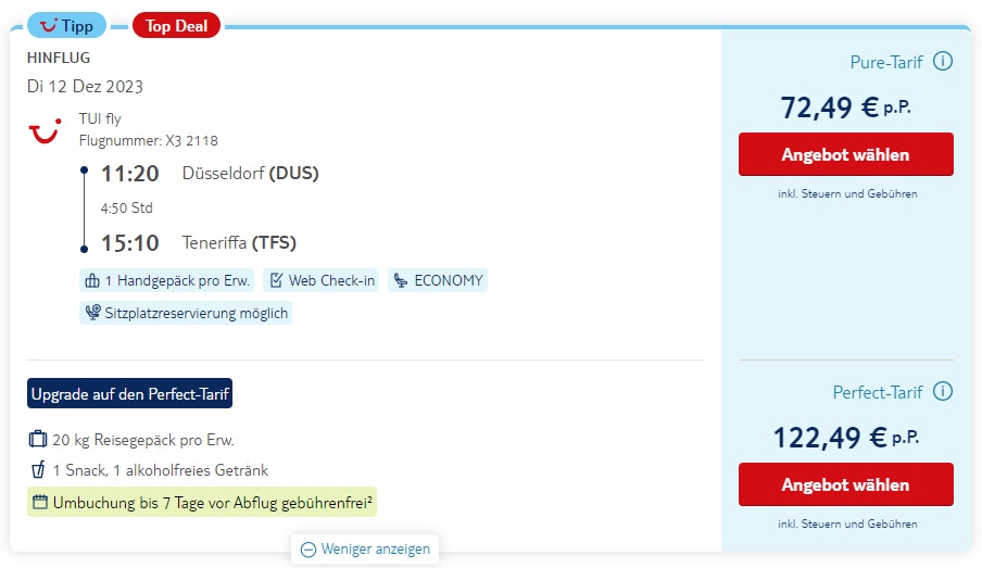 TUI-Last-minute-Fluege