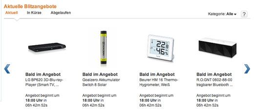 Interessante Amazon Blitzangebote von heute *UPDATE2*
