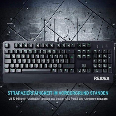 KM06 Mechanische Gaming Tastatur mit roten Schalter FÜR 53.99€