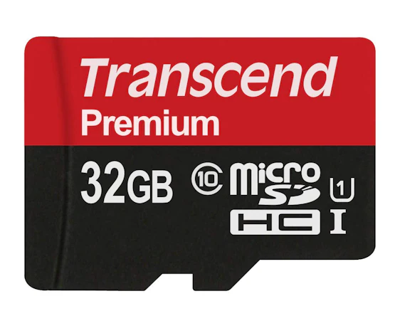 Transcend Premium microSDHC 32GB Class 10 UHS-I Speicherkarte mit SD-Adapter