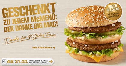 big mac umsonst