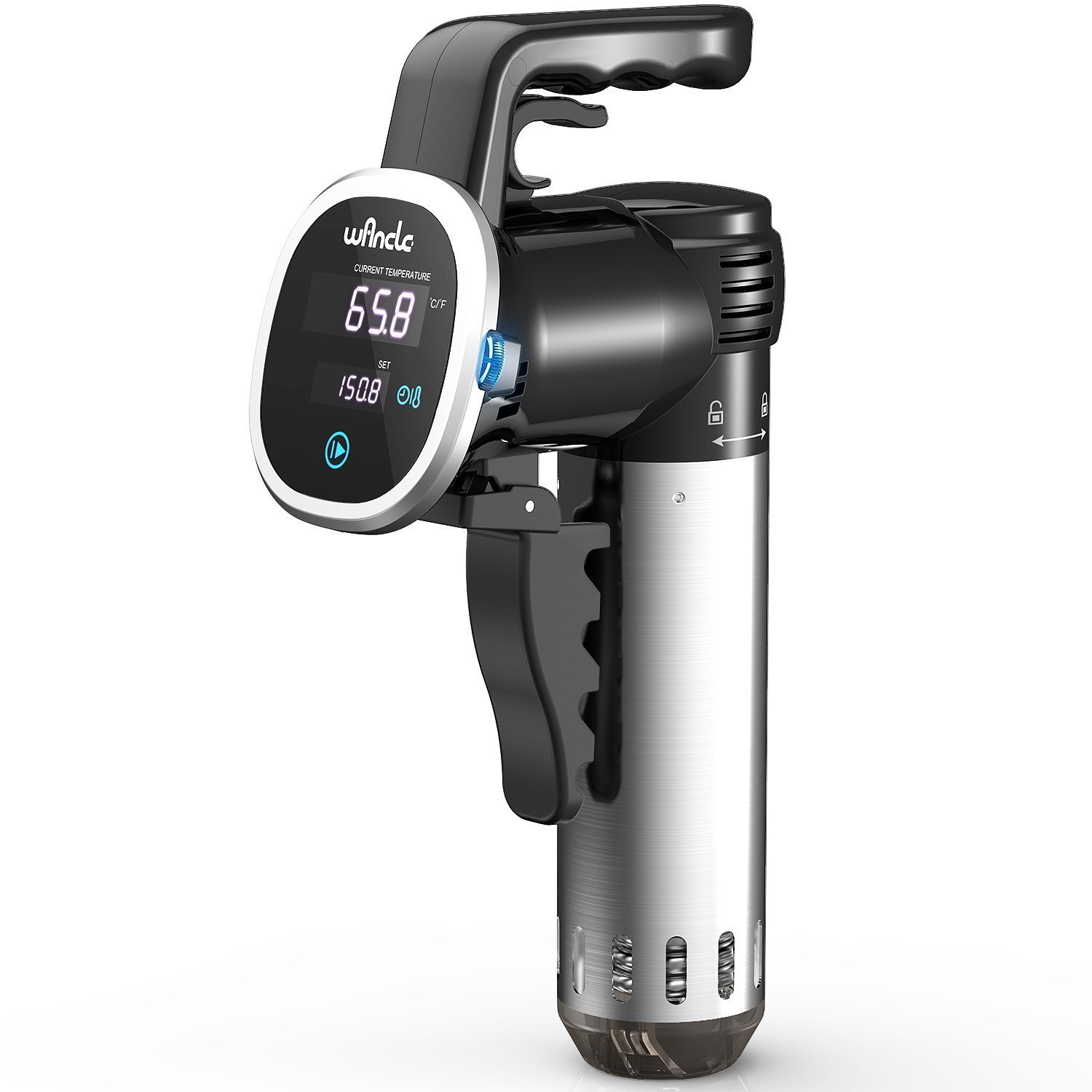 Amazon Wancle Sous Vide Präzisionskochtopf Immersion Zirkulator, Schwarz(Schwarz) für 98 Euro