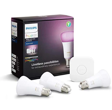 Philips Hue Color Ambiance E27 3er Starter Set inkl. Bridge