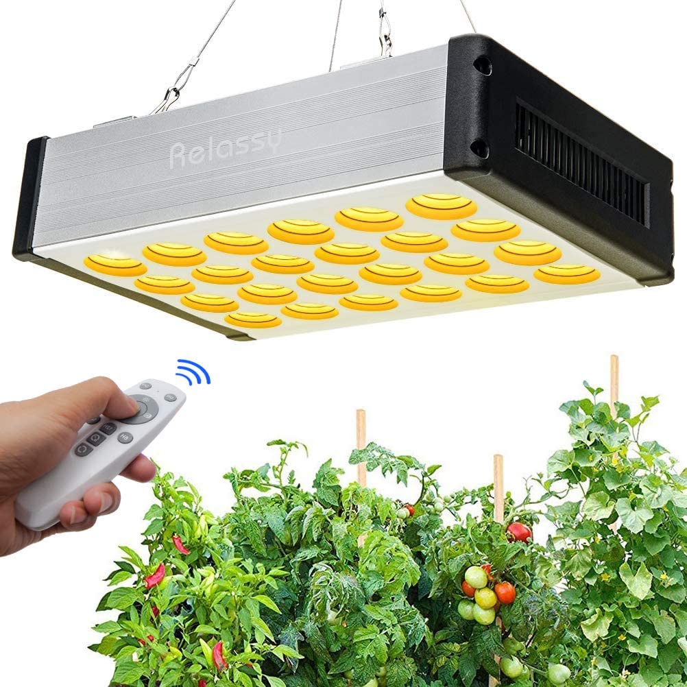 LED Grow Lampe 800W Dimmbar,  mit Timer, Fernbedienung Pflanzenlicht mit Daisy-Chain 