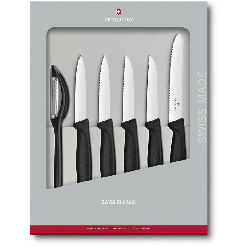 Victorinox Swiss Classic Gemüsemesser-Set 6-teilig schwarz (6.7113.6G) mit 30% Rabatt