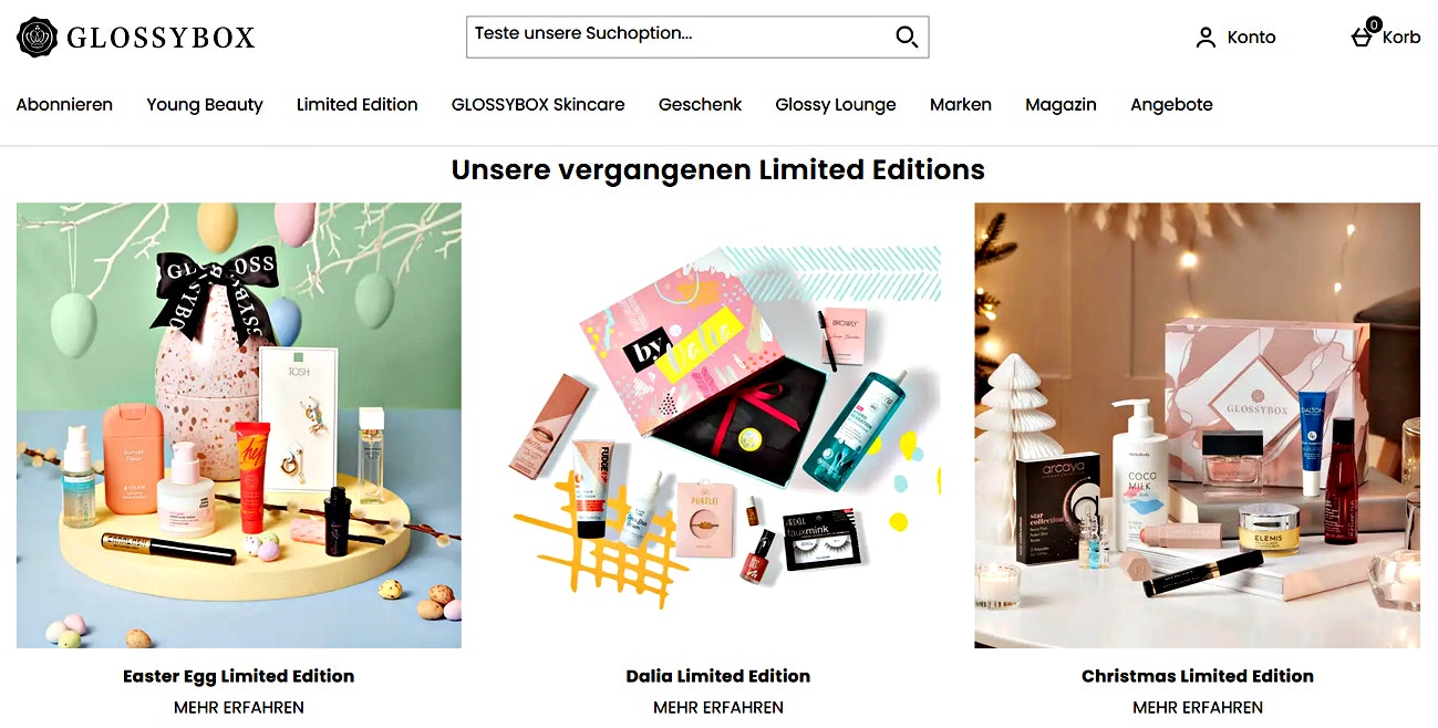 GLOSSYBOX Limited Editions