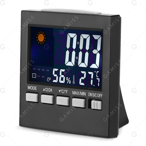 Digitaler LCD-Wecker samt Wetterstation für 3€