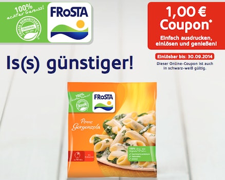 1€ Coupon für ein Frosta Gericht