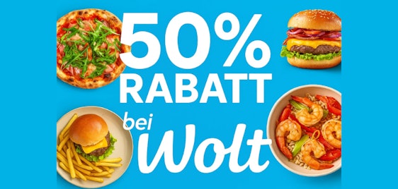 50% Rabatt bei Wolt 🤩🛵 – Bis zu 30€ auf die ersten 3 Bestellungen sparen