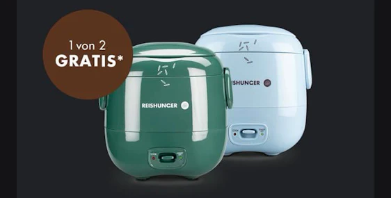 gratis mini Reiskocher zu Einkauf bei Reishunger ab 69€ MBW